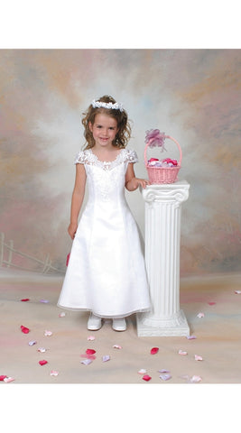 Organza Communion Dress White size 12