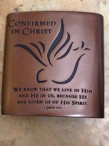 Confirmed in Christ Pewter Plaque