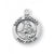 Sterling Silver Round St. Michael 18"