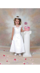 Organza Communion Dress White Size 10.5