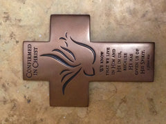 Confirmed in Christ Pewter Cross