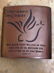 Confirmed in Christ Pewter Plaque