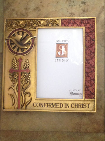 Confirmed in Christ Golden Frame