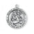 Sterling Silver Round St. Christopher 24"