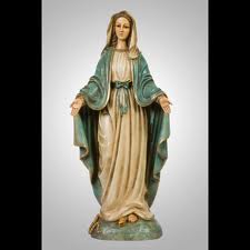 4" Our Lady of Grace figurine